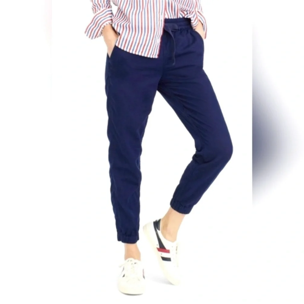 J. Crew Bundle Women's White Cable Knit Sweater Linen Pants - Picture 4 of 5